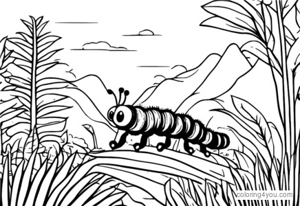 Caterpillar on a safari adventure