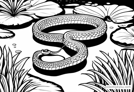 garter snake coloring pages