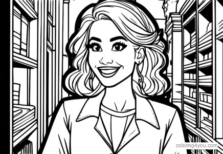 Jessica Big Mouth character coloring page