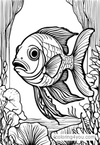 Darwin the fish coloring page from The Amazing World of Gumball