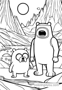 Finn at Jake sa Ice Kingdom