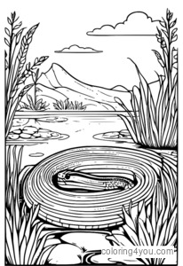 garter snake coloring pages