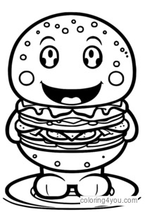 Gumball Watterson houdt een gigantische sandwich vast