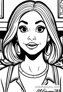 Jessica Big Mouth character coloring page