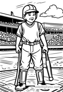 Little League Baseball Catcher sa Likod ng Home Plate