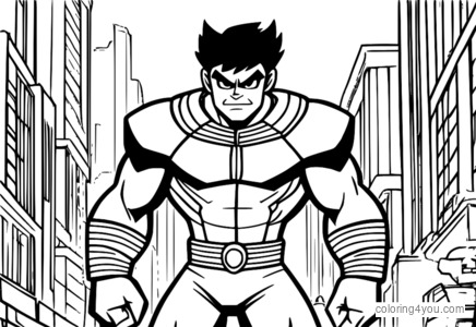 Beast Boys Tiger Coloring Page