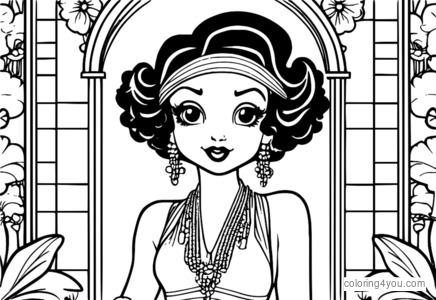 Betty Boop 1920'erne mode tegneserieikon Klassisk farverigt eventyr