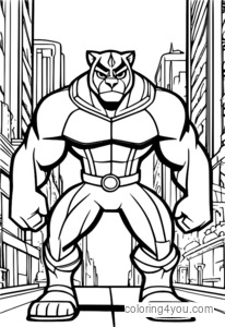 Beast Boys Tiger Coloring Page