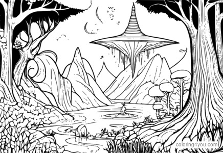 Over the Garden Wall adventure coloring pages