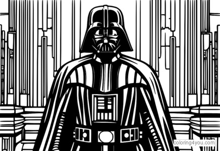 Σελίδα χρωματισμού: Darth Vader