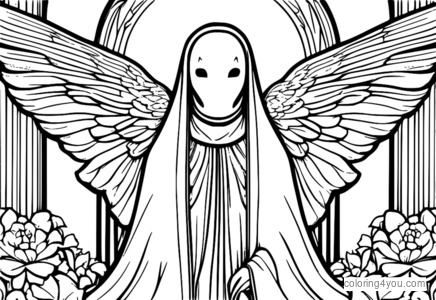 Fantasy Spirited Away No-Face coloring page