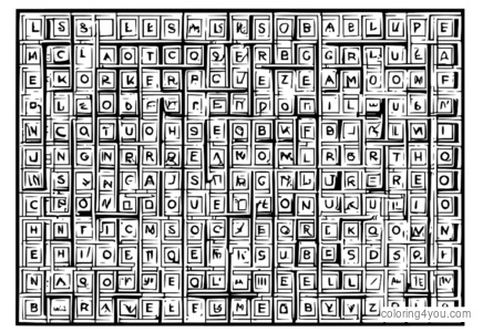 Галаваломка Scrabble tile з літарамі і словамі