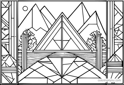 Tangram puslespil med en skjult genstand