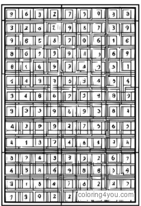 संख्याओं और खाली कोशिकाओं के साथ 6x6 मध्यम सुडोकू ग्रिड