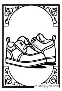 Shoe token from Monopoly, ready to color.