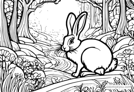 Alice et le Lapin Blanc dans une aventure sauvage