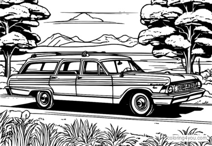 Ford Country Squire на Джордж Каплан