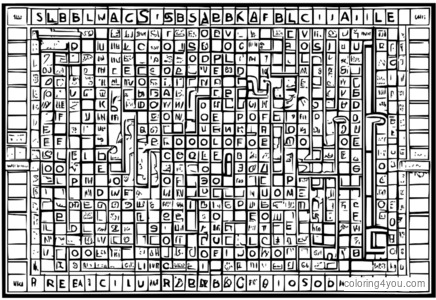 Tablero de Scrabble gigante con letras y palabras.