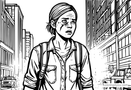 Infection Survivor Coloring Page