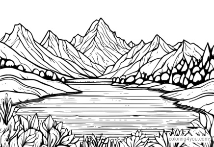 Mountain Valley Survivor Coloring Page