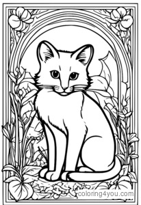 Folksy Solitaire coloring page