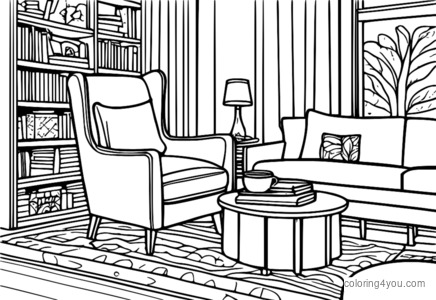 Castle Solitaire coloring page