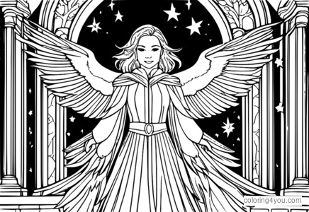 Raven casting a magical spell, Teen Titans Go! coloring pages