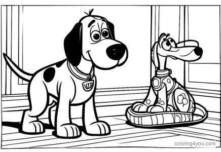 Rex และ Slinky Dog เล่นและหัวเราะด้วยกัน