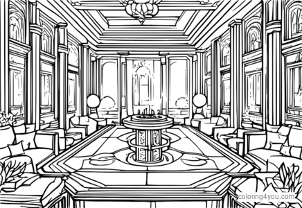 Card game heaven coloring page