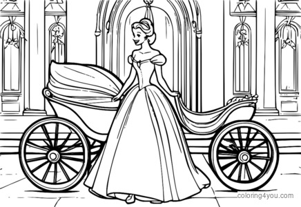 Cinderella ing gerbong dheweke, ilustrasi romantis