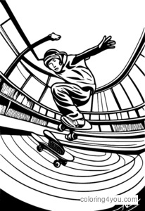 Un skateboarder care efectuează o serie de flip-uri într-un skatepark.