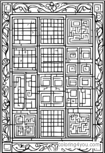 Griglia Sudoku colorata con forme - Rompicapo logico