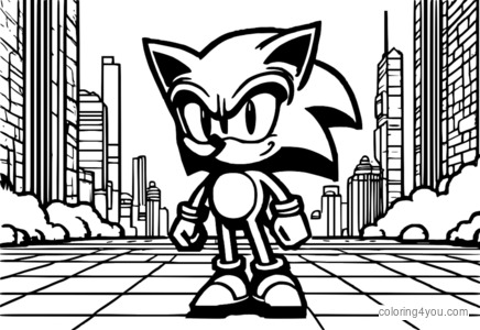 Sonic the Hedgehog kjører i en klassisk 8-bits stil