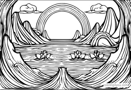 Gli Otto Immortali controllano il potere delle forze elementali del Mar Rosso in questa straordinaria illustrazione.