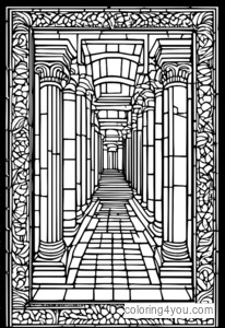 Lupercalia - Coloring Page, Roman Mosaics, Ancient Festivals