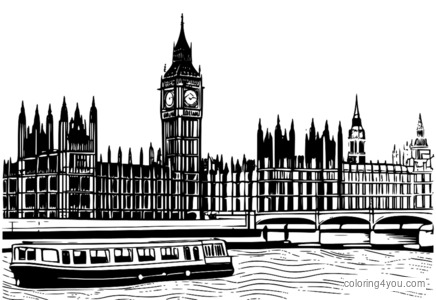 Magisk illustration av Big Ben förvandlad till ett slott