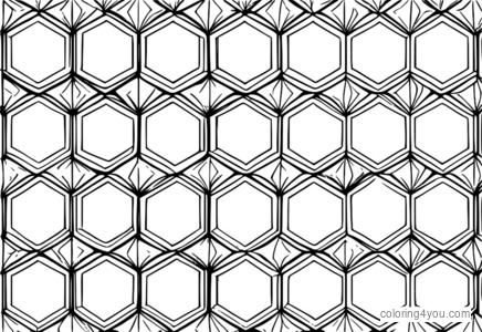 Kleurplaten met geometrische patronen en mozaïekpatronen