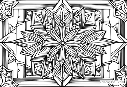 Coloriage flocon de neige