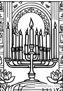 Dathaigh do chárta beannachta Hanukkah is fearr leat agus foghlaim faoi thraidisiúin Fhéile na Soilse lenár leathanaigh dathúcháin spraíúla agus idirghníomhacha.