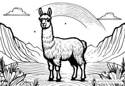 Llama me një mane ngjyrë ylberi