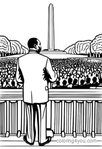 Martin Luther King Jr. prononce un discours sur les marches du Lincoln Memorial