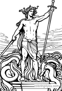 Perseus ngadeg ing sadhuwure awak Medusa sing ora ana urip