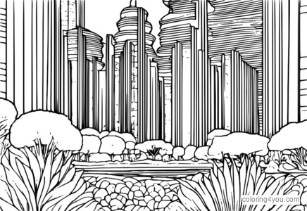 coloriage d'une vue microscopique à l'aide d'un microscope électronique