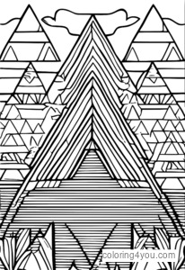 Tessellation farbiger Dreiecke mit unterschiedlichen Texturen