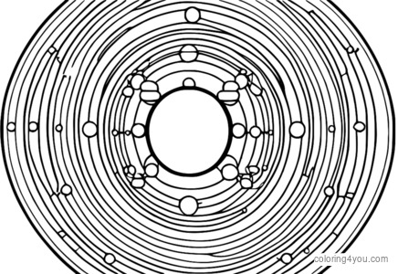 Ilustrasyon ng pagsasaayos ng hydrogen electron