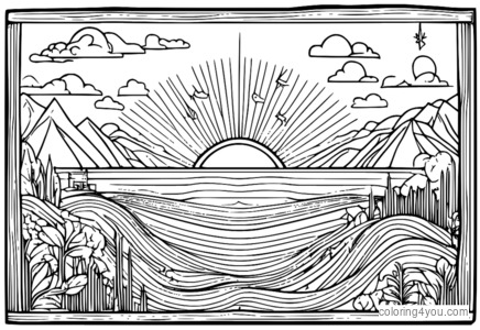 Tablă cu o diagramă de fizică scrisă pe ea, înconjurată de săgeți și ilustrații