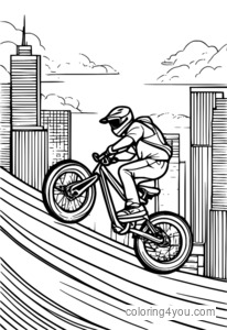 BMX বাইক ব্যাকফ্লিপ করছে