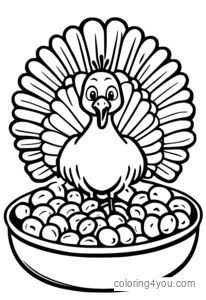 happy-turkey-with-plate-and-cranberry-stuffing