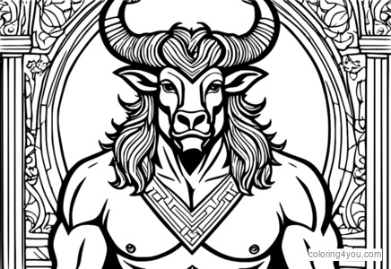 Minotaur کا ایک تفصیلی اور تاریخی ڈیزائن۔