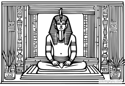 Người ghi chép của Pharaoh viết chữ tượng hình trên cuộn giấy cói